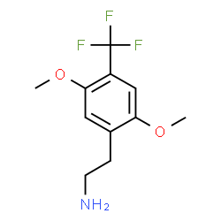 ChemSpider 2D Image | 2,5-Dimethoxy-4-(trifluoromethyl)phenethylamine | C11H14F3NO2