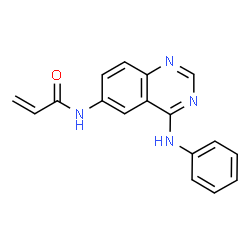 ChemSpider 2D Image | N-(4-Anilino-6-quinazolinyl)acrylamide | C17H14N4O
