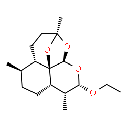 ChemSpider 2D Image | (1R,4S,5R,8S,9R,10S,12R,13R)-10-Ethoxy-1,5,9-trimethyl-11,14,15-trioxatetracyclo[10.2.1.0~4,13~.0~8,13~]pentadecane | C17H28O4