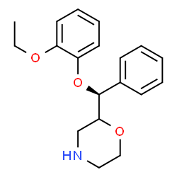 ChemSpider 2D Image | 2-[(S)-(2-Ethoxyphenoxy)(phenyl)methyl]morpholine | C19H23NO3