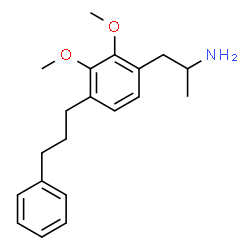 ChemSpider 2D Image | 1-[2,3-Dimethoxy-4-(3-phenylpropyl)phenyl]-2-propanamine | C20H27NO2