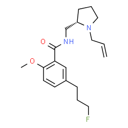 ChemSpider 2D Image | Desmethoxyfallypride | C19H27FN2O2