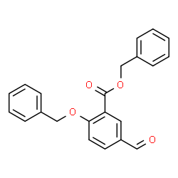ChemSpider 2D Image | Benzyl 2-(benzyloxy)-5-formylbenzoate | C22H18O4