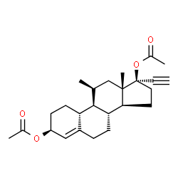 ChemSpider 2D Image | Metynodiol Diacetate | C25H34O4