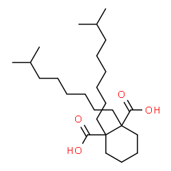 ChemSpider 2D Image | 1,2-Bis(7-methyloctyl)-1,2-cyclohexanedicarboxylic acid | C26H48O4