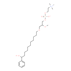 ChemSpider 2D Image | 3-[(11-Hydroxy-11-phenylundecyl)oxy]-2-methoxypropyl 2-(trimethylammonio)ethyl phosphate | C26H48NO7P
