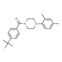 ChemSpider 2D Image | (4-tert-Butylphenyl)[4-(2,4-dimethylphenyl)piperazin-1-yl]methanone | C23H30N2O