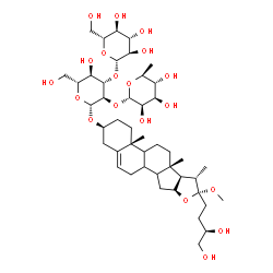 ChemSpider 2D Image | (2S,3R,4S,5S,6R)-2-{[(2R,3R,4S,5R,6R)-2-({(2S,4aR,6aS,6bR,7S,8R,9aS)-8-[(3R)-3,4-Dihydroxybutyl]-8-methoxy-4a,6a,7-trimethyl-2,3,4,4a,4b,5,6,6a,6b,7,8,9a,10,10a,10b,11-hexadecahydro-1H-naphtho[2',1':4
,5]indeno[2,1-b]furan-2-yl}oxy)-5-hydroxy-6-(hydroxymethyl)-3-{[(2S,3R,4R,5R,6S)-3,4,5-trihydroxy-6-methyltetrahydro-2H-pyran-2-yl]oxy}tetrahydro-2H-pyran-4-yl]oxy}-6-(hydroxymethyl)tetrahydro-2H-pyra
n-3,4,5-triol | C45H74O19