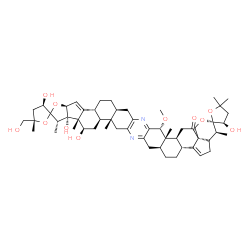 ChemSpider 2D Image | (3R,3'R,3''R,4'S,5S,6b'R,8a'S,11a'S,11b'S,13'R,13a'R,13b'S,14'S,16a'S,17b'R,19a'S,22'R,22a'S,22b'S,24a'R)-3,3'',13',13b'-Tetrahydroxy-5-(hydroxymethyl)-22'-methoxy-4',5,5'',5'',11a',13a',14',22a'-octa
methyl-4,4',4'',4a',5,5',5'',6b',7',8',8a',9',11',11a',11b',12',13',13a',13b',14',16a',17b',18',19',19a',20',22',22a',22b',23'-triacontahydro-3H,3''H,24'H-dispiro[furan-2,15'-furo[3'',2'':3',4']cyclop
enta[1',2':5,6]naphtho[1,2-b]pyrano[3'',4'': | C55H76N2O11