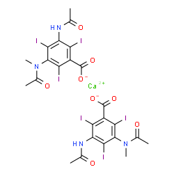 ChemSpider 2D Image | METRIZOATE CALCIUM | C24H20CaI6N4O8