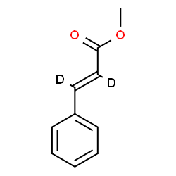 ChemSpider 2D Image | methyl (E)-2,3-dideuterio-3-phenyl-prop-2-enoate | C10H8D2O2