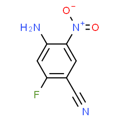 ChemSpider 2D Image | 4-Amino-2-fluoro-5-nitrobenzonitrile | C7H4FN3O2