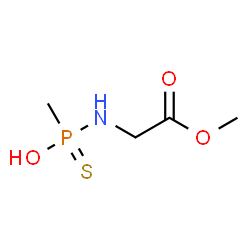 ChemSpider 2D Image | Methyl N-[hydroxy(methyl)phosphorothioyl]glycinate | C4H10NO3PS
