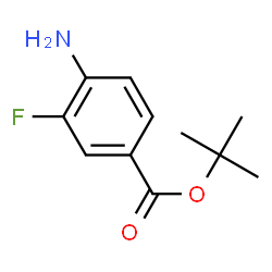 ChemSpider 2D Image | 1,1-Dimethylethyl 4-amino-3-fluorobenzoate | C11H14FNO2