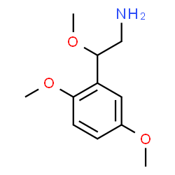 ChemSpider 2D Image | 2-(2,5-Dimethoxyphenyl)-2-methoxyethanamine | C11H17NO3
