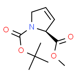 ChemSpider 2D Image | Methyl N-Boc-L-proline-3-ene | C11H17NO4