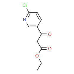 ChemSpider 2D Image | Ethyl 3-(6-chloro-3-pyridinyl)-3-oxopropanoate | C10H10ClNO3