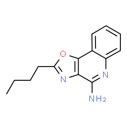 ChemSpider 2D Image | 2-Butyl[1,3]oxazolo[4,5-c]quinolin-4-amine | C14H15N3O