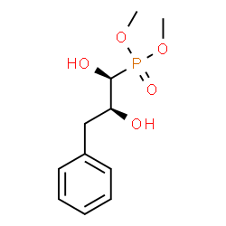 ChemSpider 2D Image | Dimethyl [(1S,2S)-1,2-dihydroxy-3-phenylpropyl]phosphonate | C11H17O5P