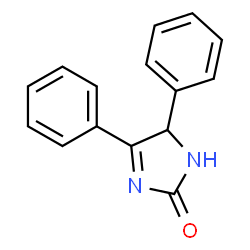 ChemSpider 2D Image | 4,5-Diphenyl-2-imidazolinone | C15H12N2O