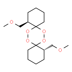 ChemSpider 2D Image | (1R,10S)-1,10-Bis(methoxymethyl)-7,8,15,16-tetraoxadispiro[5.2.5.2]hexadecane | C16H28O6