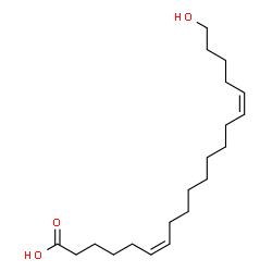 ChemSpider 2D Image | (6Z,15Z)-20-Hydroxy-6,15-icosadienoic acid | C20H36O3