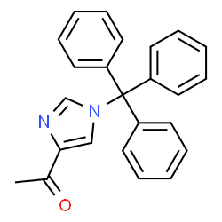 ChemSpider 2D Image | 1-(1-Trityl-1H-imidazol-4-yl)ethanone | C24H20N2O