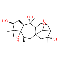 ChemSpider 2D Image | (3beta,5xi,6beta)-Grayanotoxane-3,5,6,10,14,16-hexol | C20H34O6