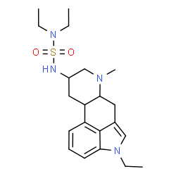 ChemSpider 2D Image | N,N-Diethyl-N'-(1-ethyl-6-methylergolin-8-yl)sulfuric diamide | C21H32N4O2S