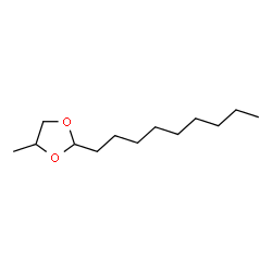 ChemSpider 2D Image | 4-Methyl-2-nonyl-1,3-dioxolane | C13H26O2