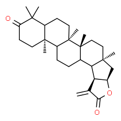 ChemSpider 2D Image | (5xi,9xi,13xi,18xi,21alpha)-21,29-Epoxylup-20(30)-ene-3,29-dione | C30H44O3