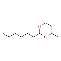 ChemSpider 2D Image | 2-Hexyl-4-methyl-1,3-dioxane | C11H22O2