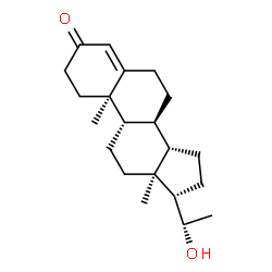 ChemSpider 2D Image | 20Î±-dihydroprogesterone | C21H32O2