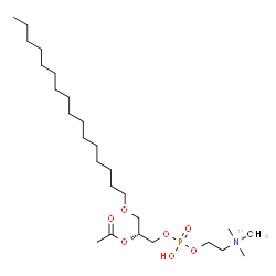 ChemSpider 2D Image | (7R)-7-Acetoxy-4-hydroxy-N,N-dimethyl-N-(~11~C)methyl-3,5,9-trioxa-4-phosphapentacosan-1-aminium 4-oxide | C2511CH55NO7P