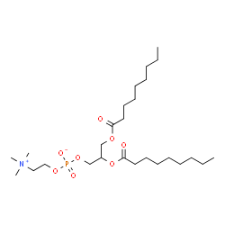 ChemSpider 2D Image | 2,3-Bis(nonanoyloxy)propyl 2-(trimethylammonio)ethyl phosphate | C26H52NO8P