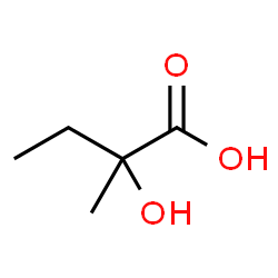 ChemSpider 2D Image | 2-Hydroxy-2-methylbutyric acid | C5H10O3