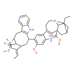 ChemSpider 2D Image | Methyl (4xi,5xi)-13-methoxy-12-[(19Z)-17-methoxy-17-oxovobasan-3-yl]ibogamine-18-carboxylate | C43H52N4O5