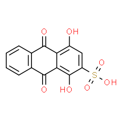 ChemSpider 2D Image | 2-QUINIZARINSULFONIC ACID | C14H8O7S
