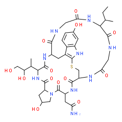 ChemSpider 2D Image | CSID:8616201 | C39H54N10O13S