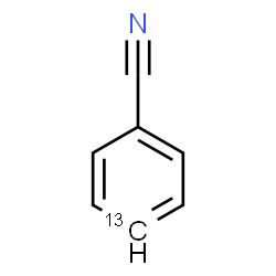 ChemSpider 2D Image | (4-~13~C)Benzonitrile | C613CH5N