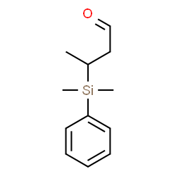 ChemSpider 2D Image | 3-[Dimethyl(phenyl)silyl]butanal | C12H18OSi