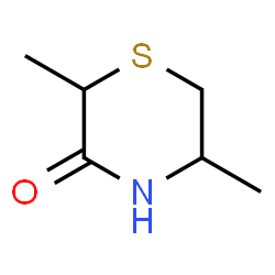 ChemSpider 2D Image | 2,5-Dimethyl-3-thiomorpholinone | C6H11NOS