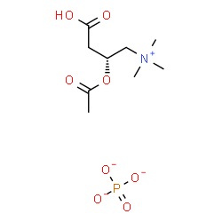 ChemSpider 2D Image | [(2R)-2-acetoxy-4-hydroxy-4-oxo-butyl]-trimethyl-ammonium phosphate | C9H18NO8P