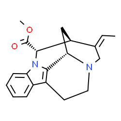 ChemSpider 2D Image | Methyl (15alpha,16S,19Z)-1,16-cyclocoryn-19-en-17-oate | C20H22N2O2