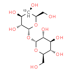 ChemSpider 2D Image | alpha-D-Glucopyranosyl alpha-D-(4-~13~C)glucopyranoside | C1113CH22O11