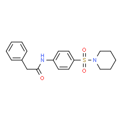ChemSpider 2D Image | 2-Phenyl-N-[4-(1-piperidinylsulfonyl)phenyl]acetamide | C19H22N2O3S