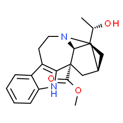 ChemSpider 2D Image | Methyl (2alpha,20S)-20-hydroxyibogamine-18-carboxylate | C21H26N2O3