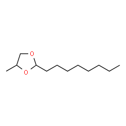 ChemSpider 2D Image | 4-Methyl-2-octyl-1,3-dioxolane | C12H24O2