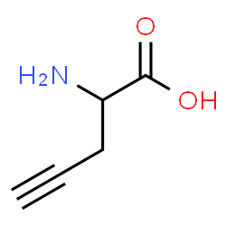 ChemSpider 2D Image | 2-Amino-4-pentynoic acid | C5H7NO2