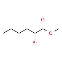 ChemSpider 2D Image | Methyl 2-bromocaproate | C7H13BrO2